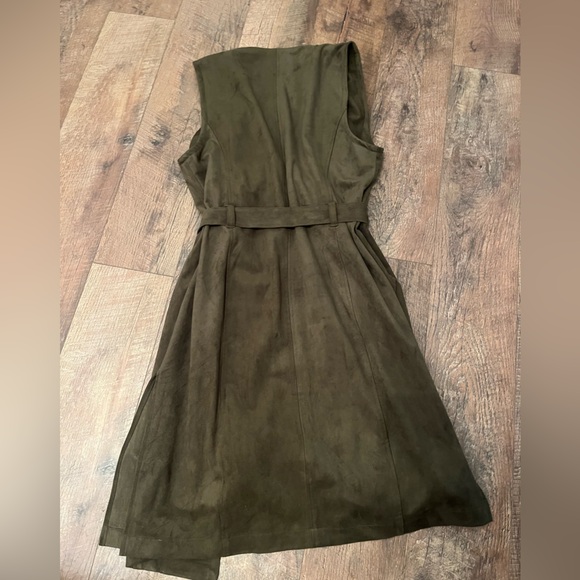 Chico's Open Vest - Olive Green - Picture 5 of 5